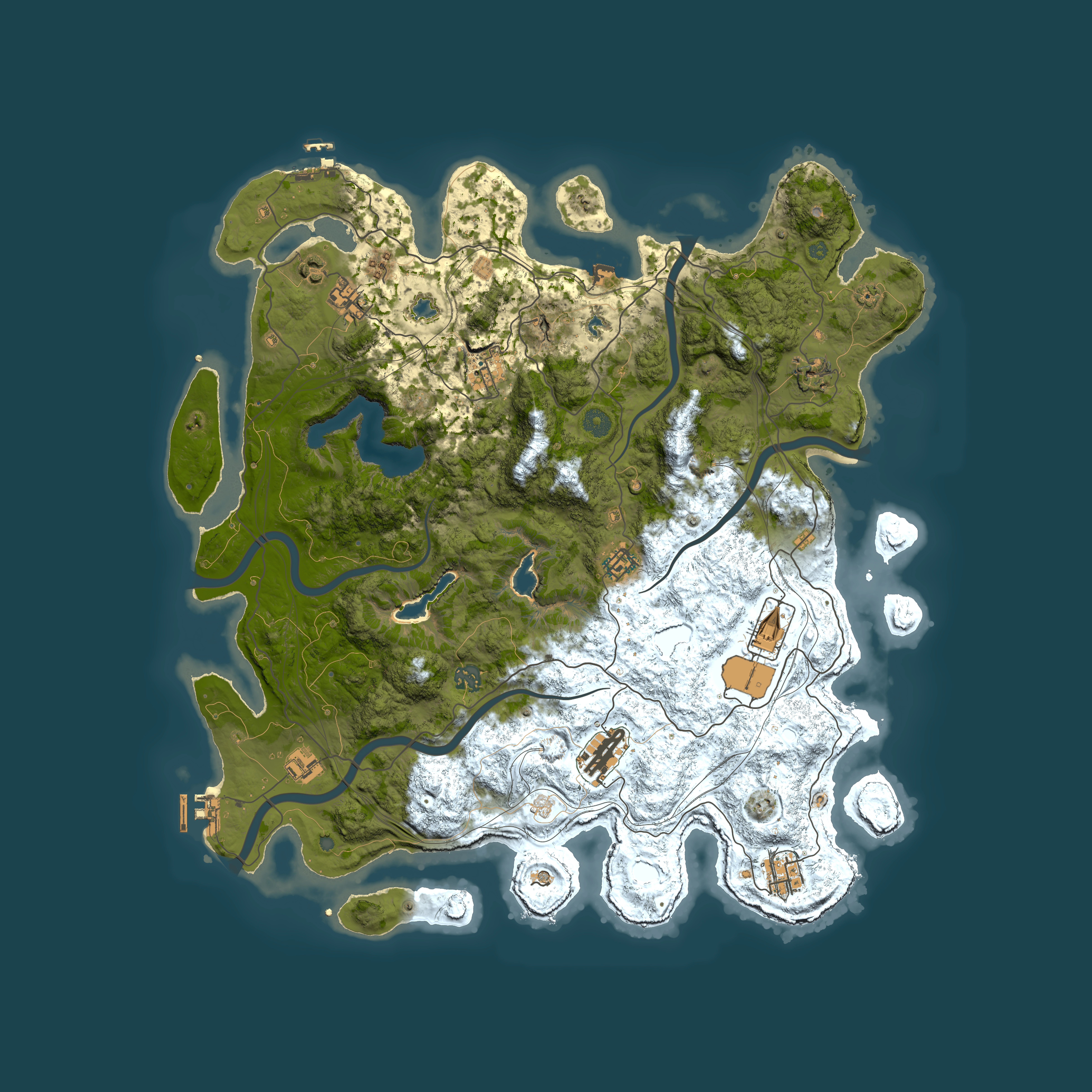 Full top-down render of Rust map seed 1006041764, 4550x4550m