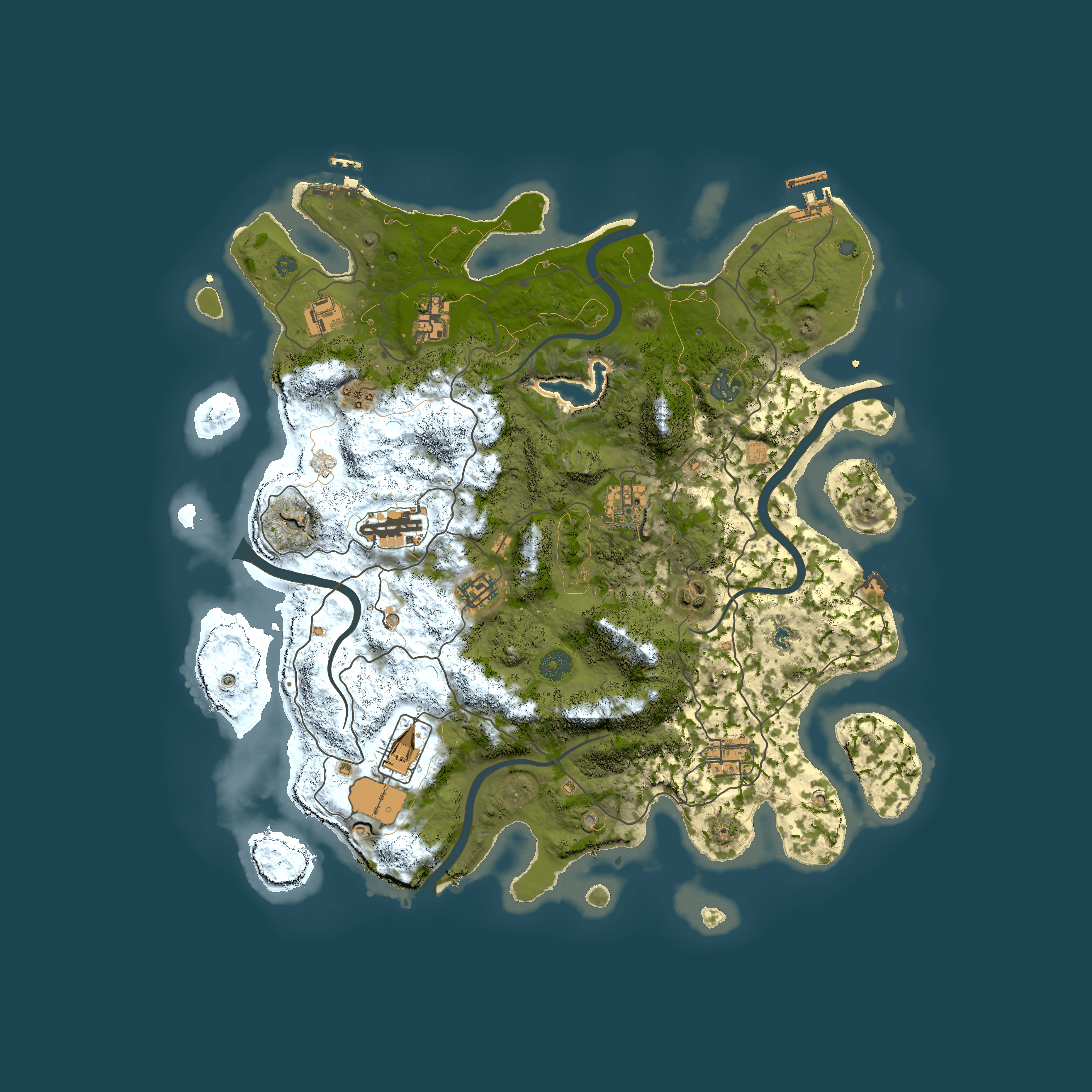 Full top-down render of Rust map seed 1077183168, 4100x4100m