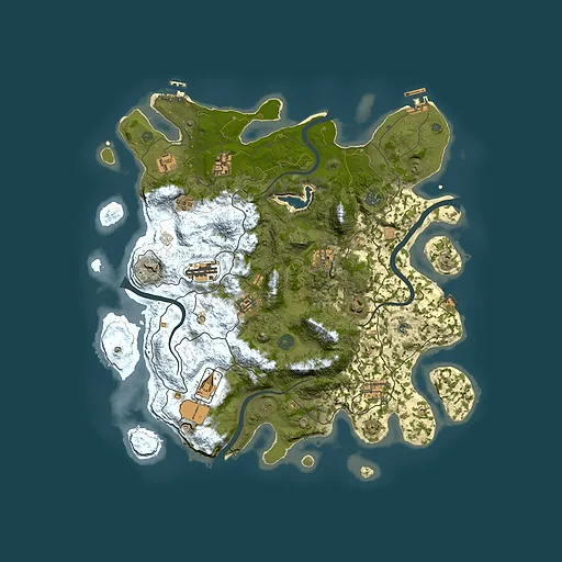Rust map seed 1077183168, 4100x4100m top-down preview