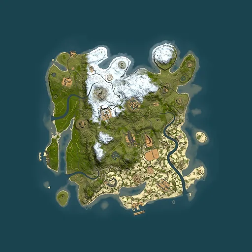 Rust map seed 707831376, 3550x3550m top-down preview