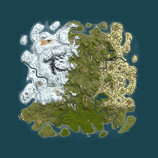 Rust map seed 363145128, 5700x5700m top-down preview