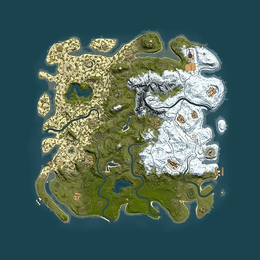 Rust map seed 1042495625, 5150x5150m top-down preview
