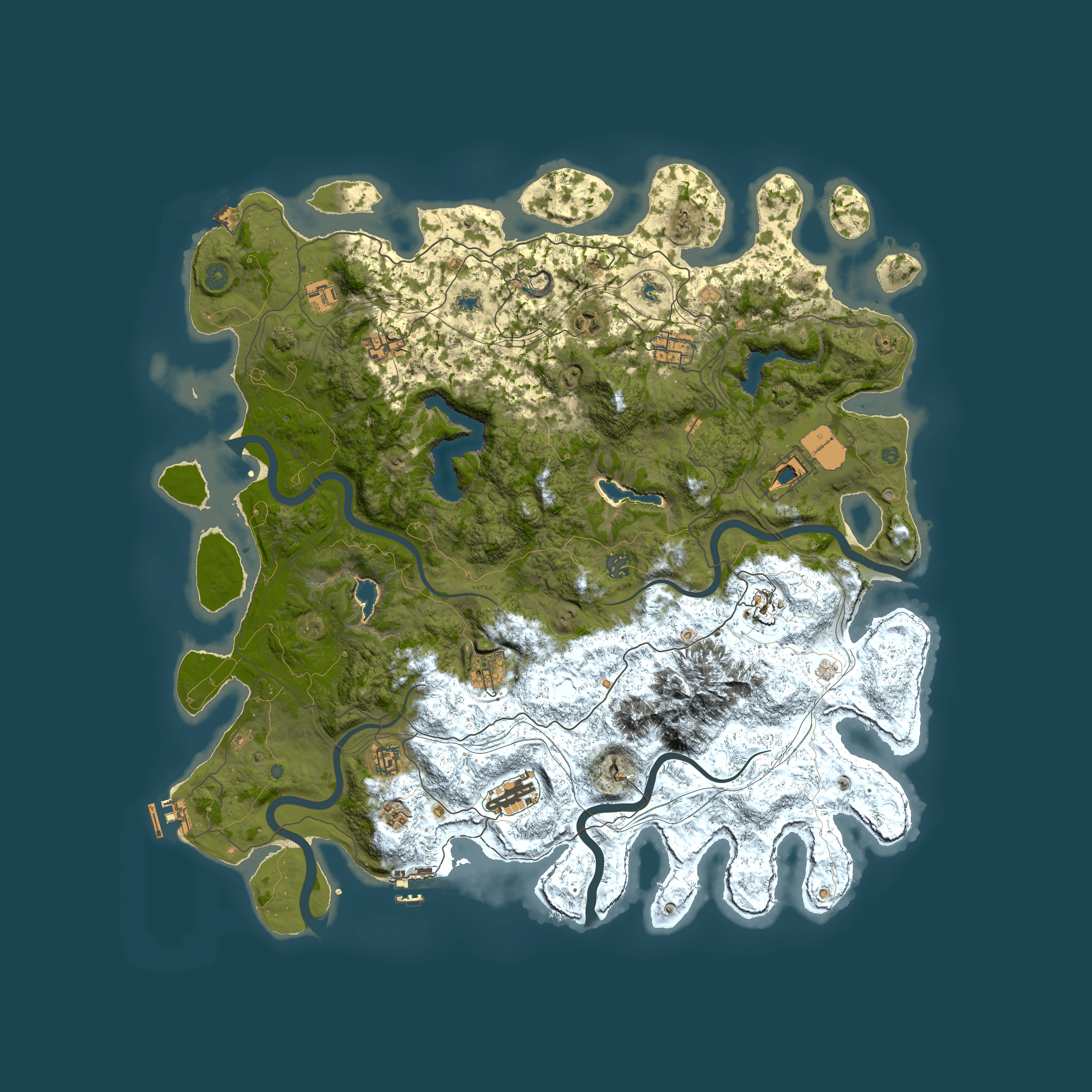 Full top-down render of Rust map seed 298791912, 5000x5000m