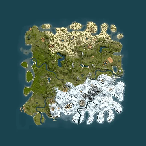 Rust map seed 298791912, 5000x5000m top-down preview