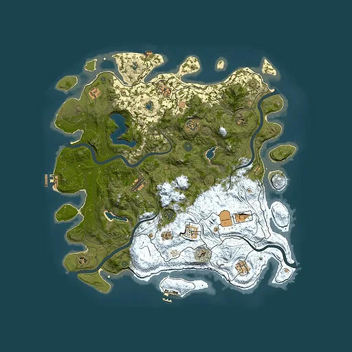 Rust map seed 73741790, 4500x4500m top-down preview