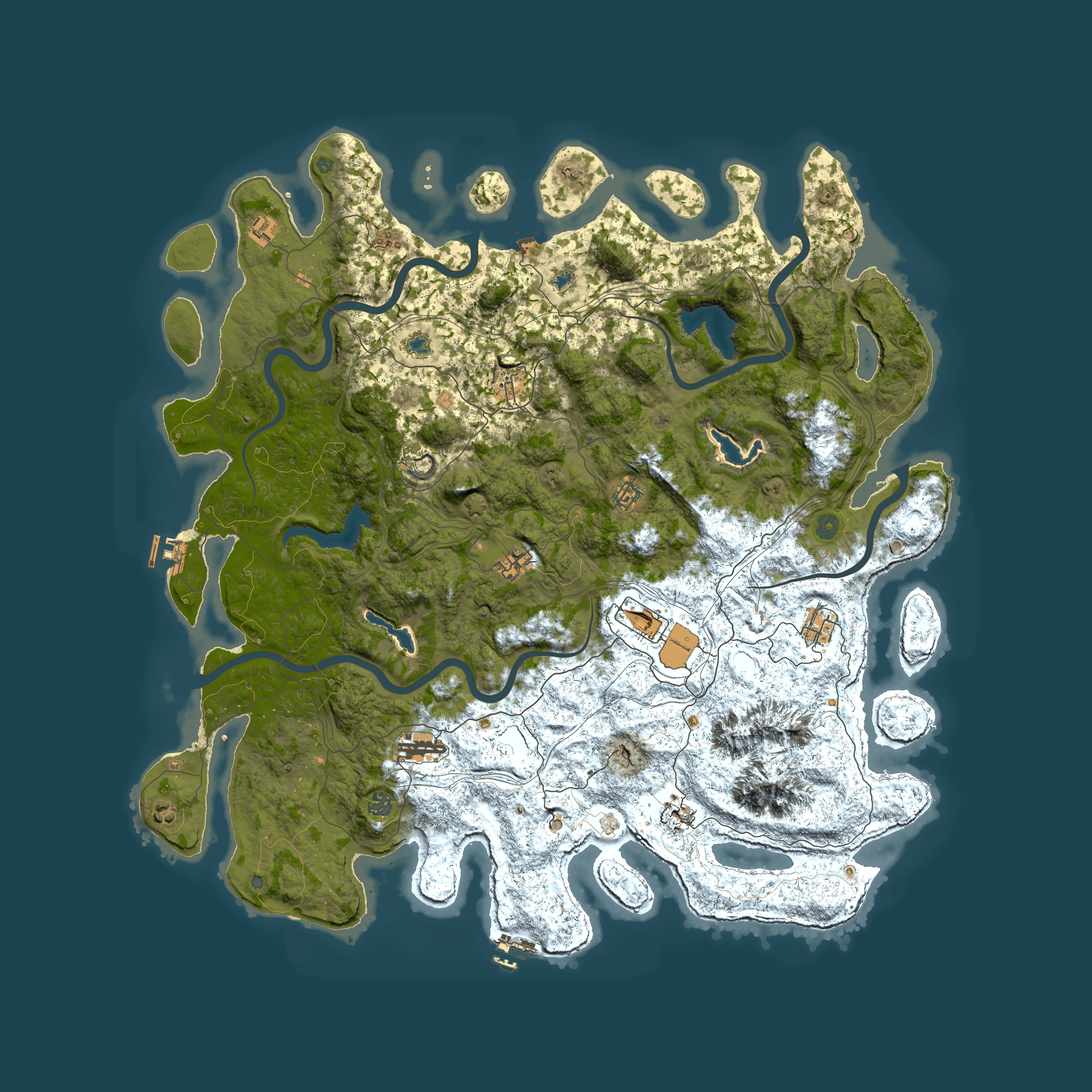 Full top-down render of Rust map seed 1169132384, 5400x5400m