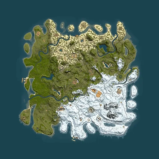 Rust map seed 1169132384, 5400x5400m top-down preview