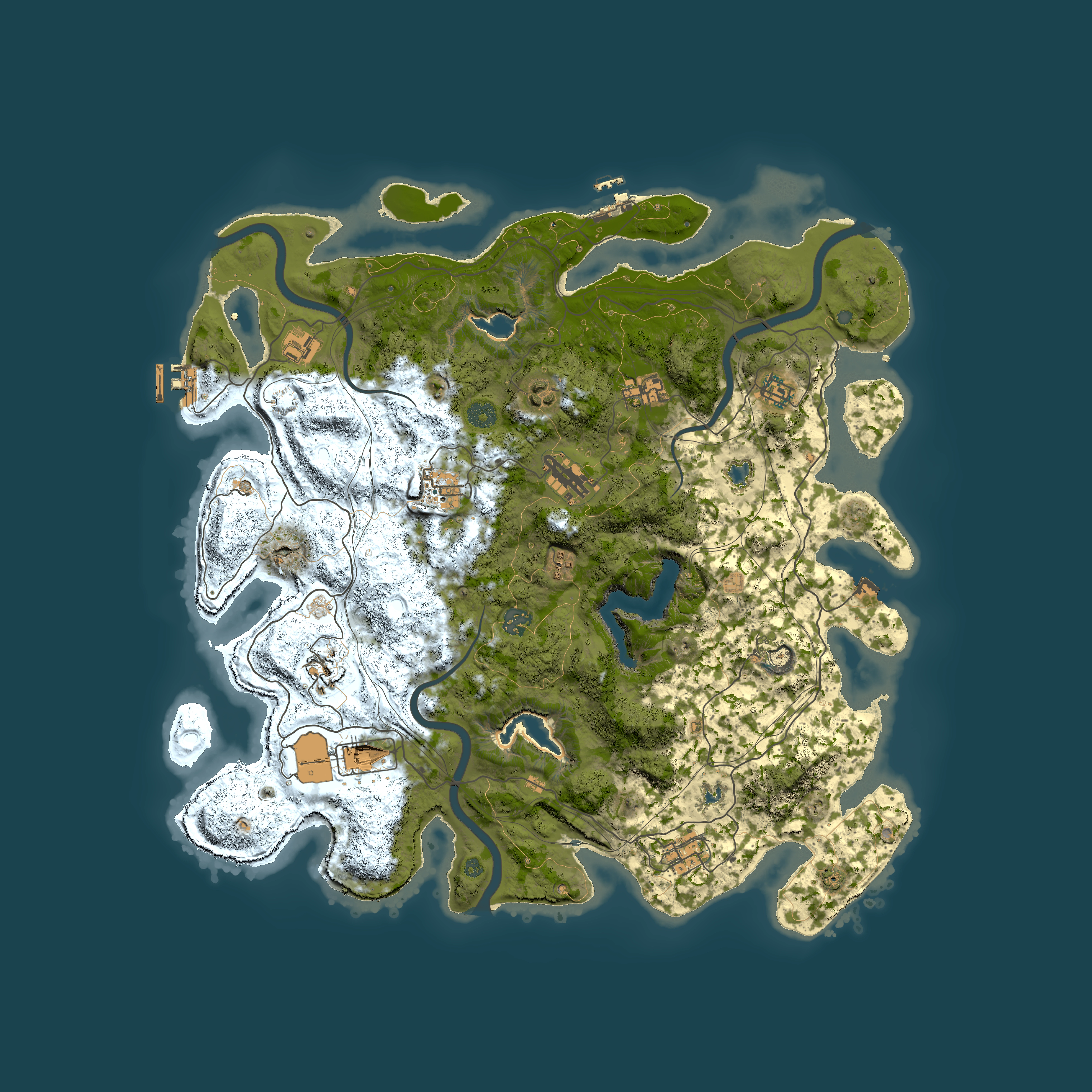 Full top-down render of Rust map seed 2053567361, 4500x4500m