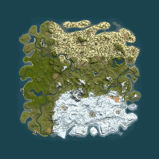 Rust map seed 2124778665, 5950x5950m top-down preview