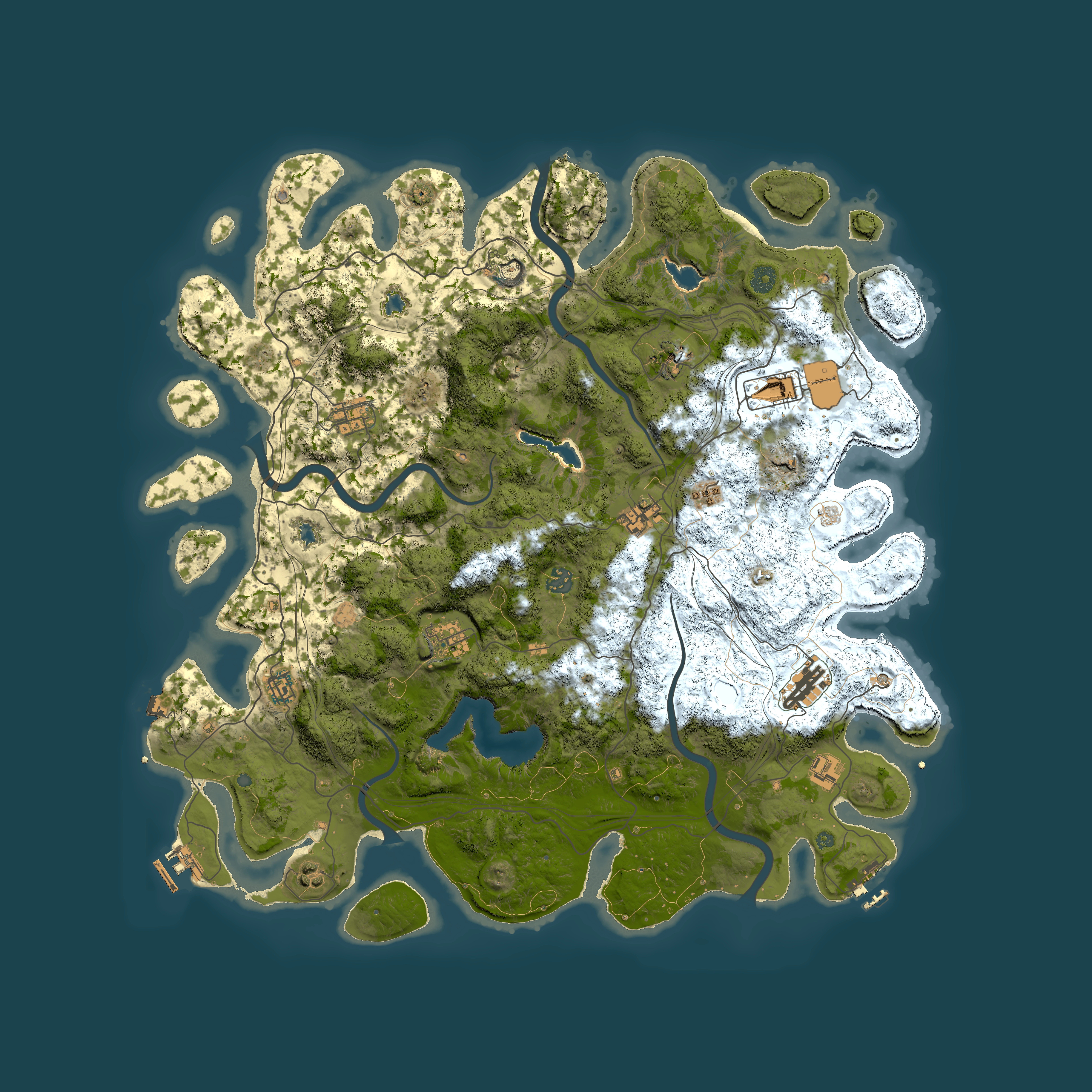Full top-down render of Rust map seed 124967282, 4800x4800m