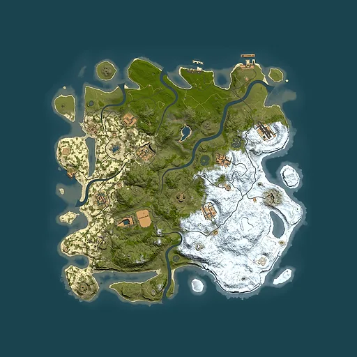 Rust map seed 926742754, 4100x4100m top-down preview