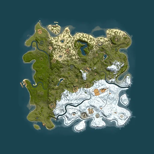 Rust map seed 1554264406, 4650x4650m top-down preview