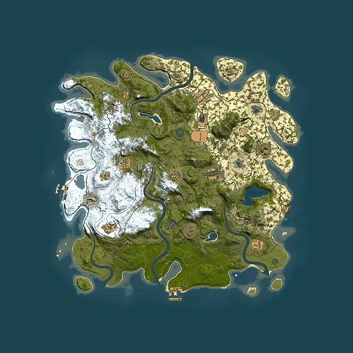 Rust map seed 389594956, 4500x4500m top-down preview