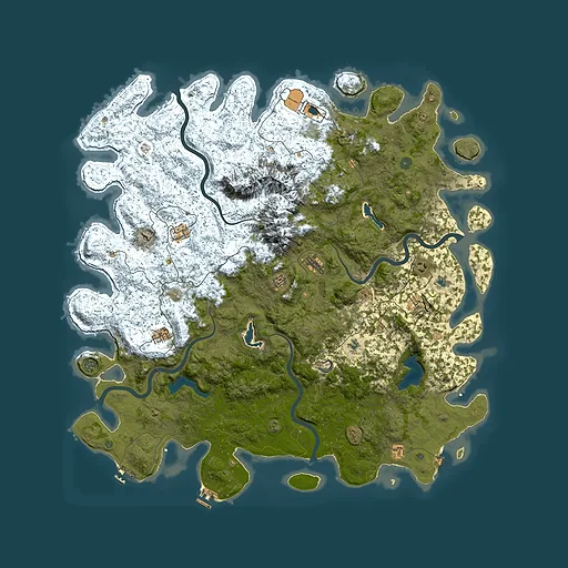 Rust map seed 1151748491, 5800x5800m top-down preview