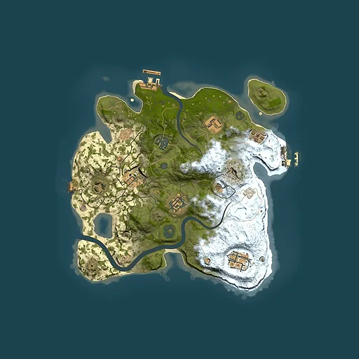 Rust map seed 774792175, 3000x3000m top-down preview