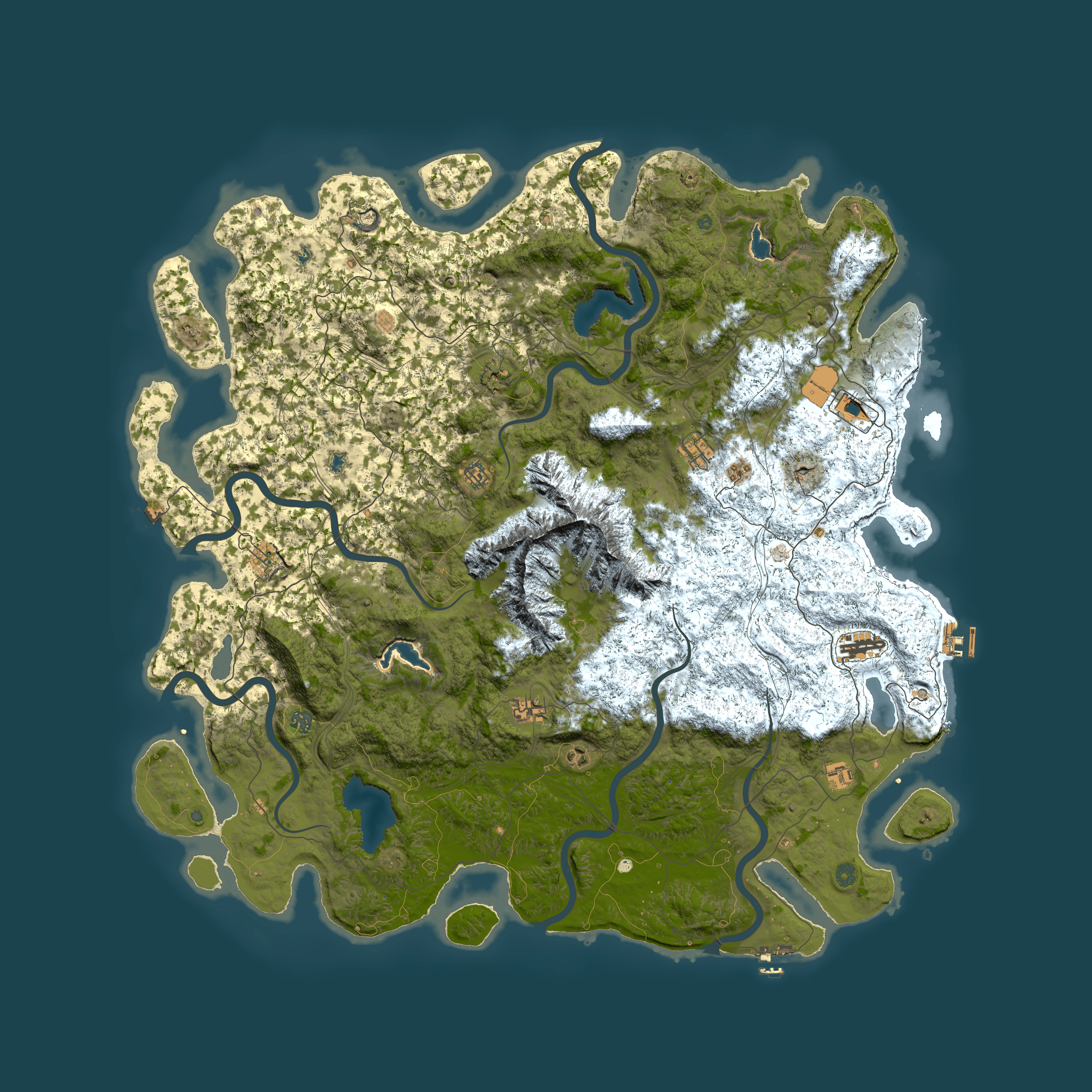Full top-down render of Rust map seed 1555810640, 5900x5900m