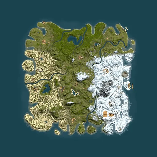 Rust map seed 1122222155, 5300x5300m top-down preview