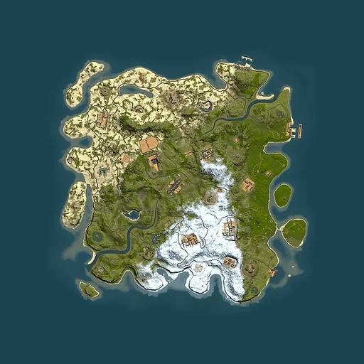 Rust map seed 1489265394, 4000x4000m top-down preview