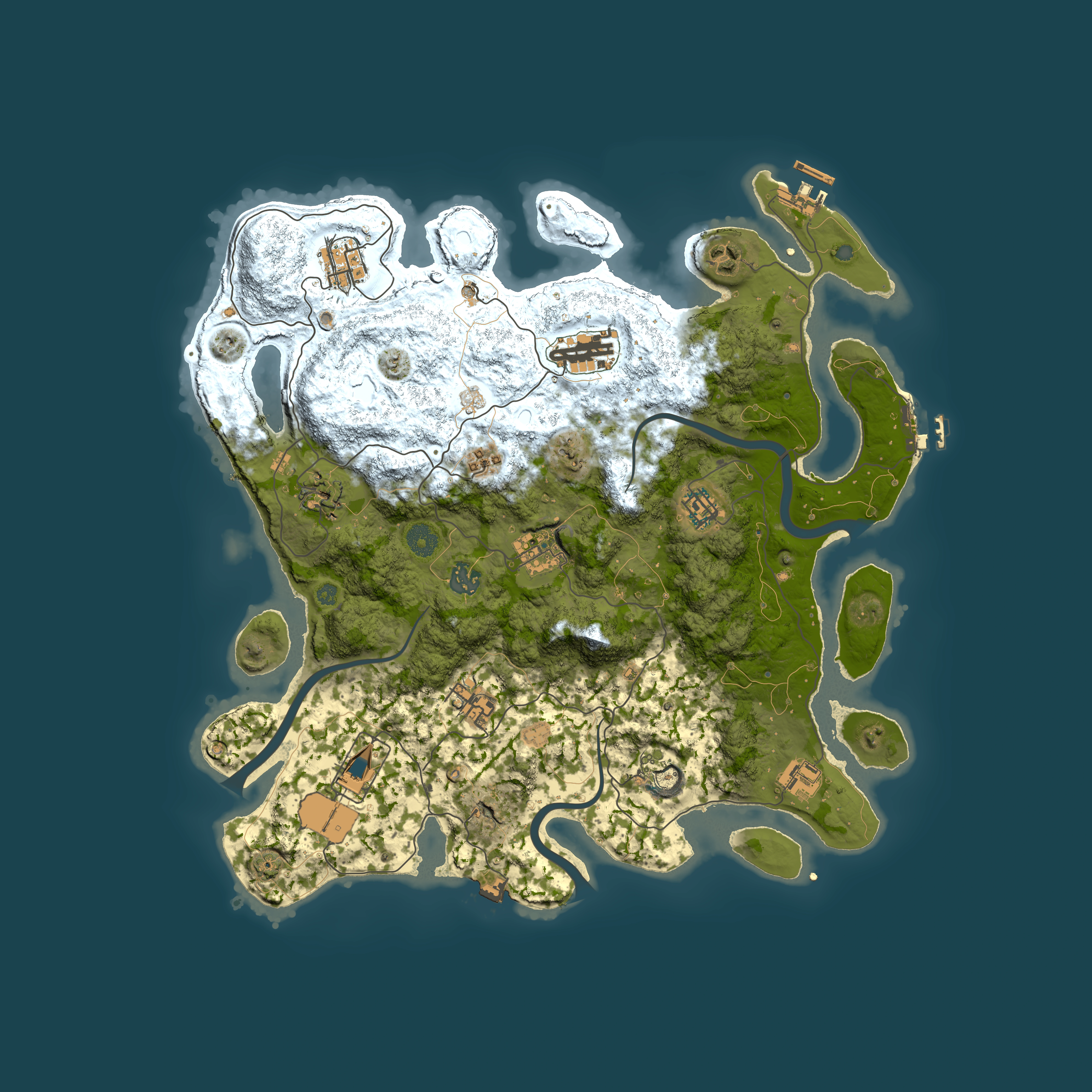 Full top-down render of Rust map seed 804251746, 3950x3950m