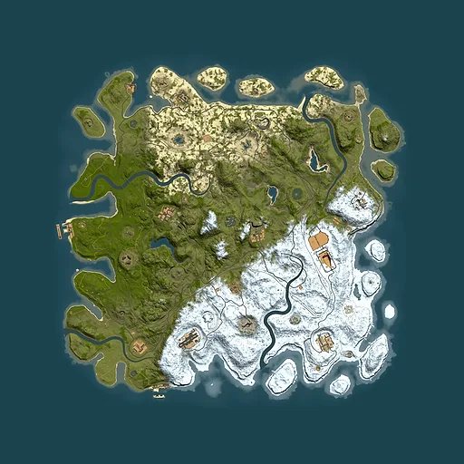 Rust map seed 447640390, 4950x4950m top-down preview