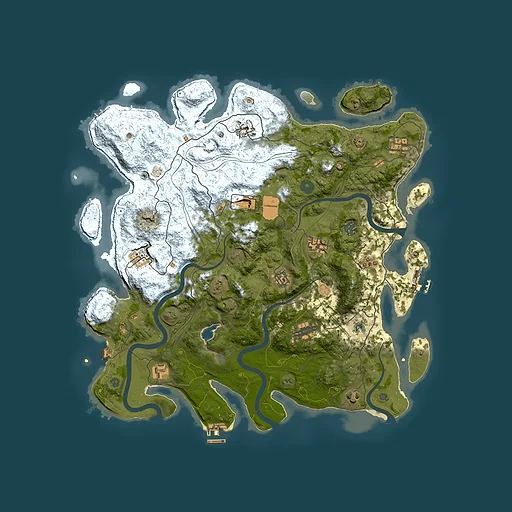 Rust map seed 1984705742, 4400x4400m top-down preview