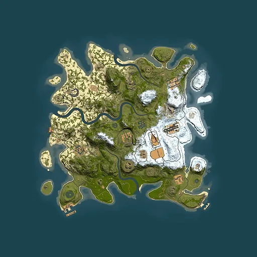 Rust map seed 1029478099, 3800x3800m top-down preview