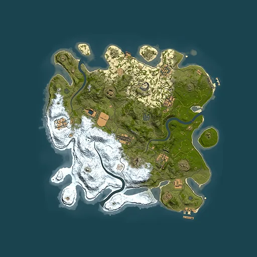 Rust map seed 1317393673, 3750x3750m top-down preview