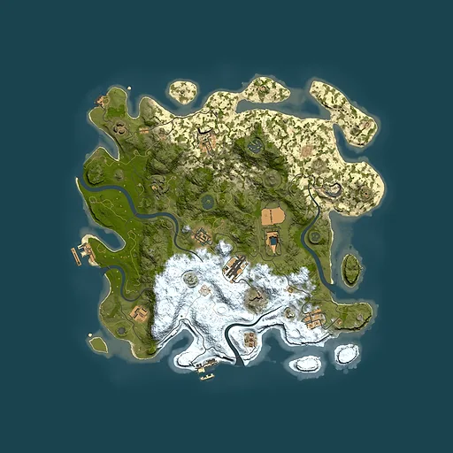 Rust map seed 906144819, 3800x3800m top-down preview