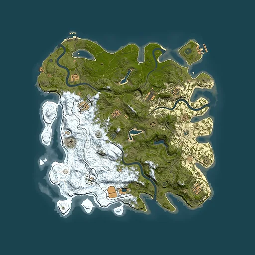 Rust map seed 989487341, 4500x4500m top-down preview