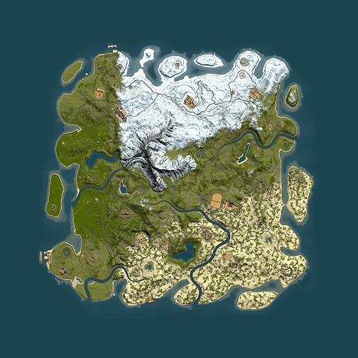 Rust map seed 341569655, 5100x5100m top-down preview