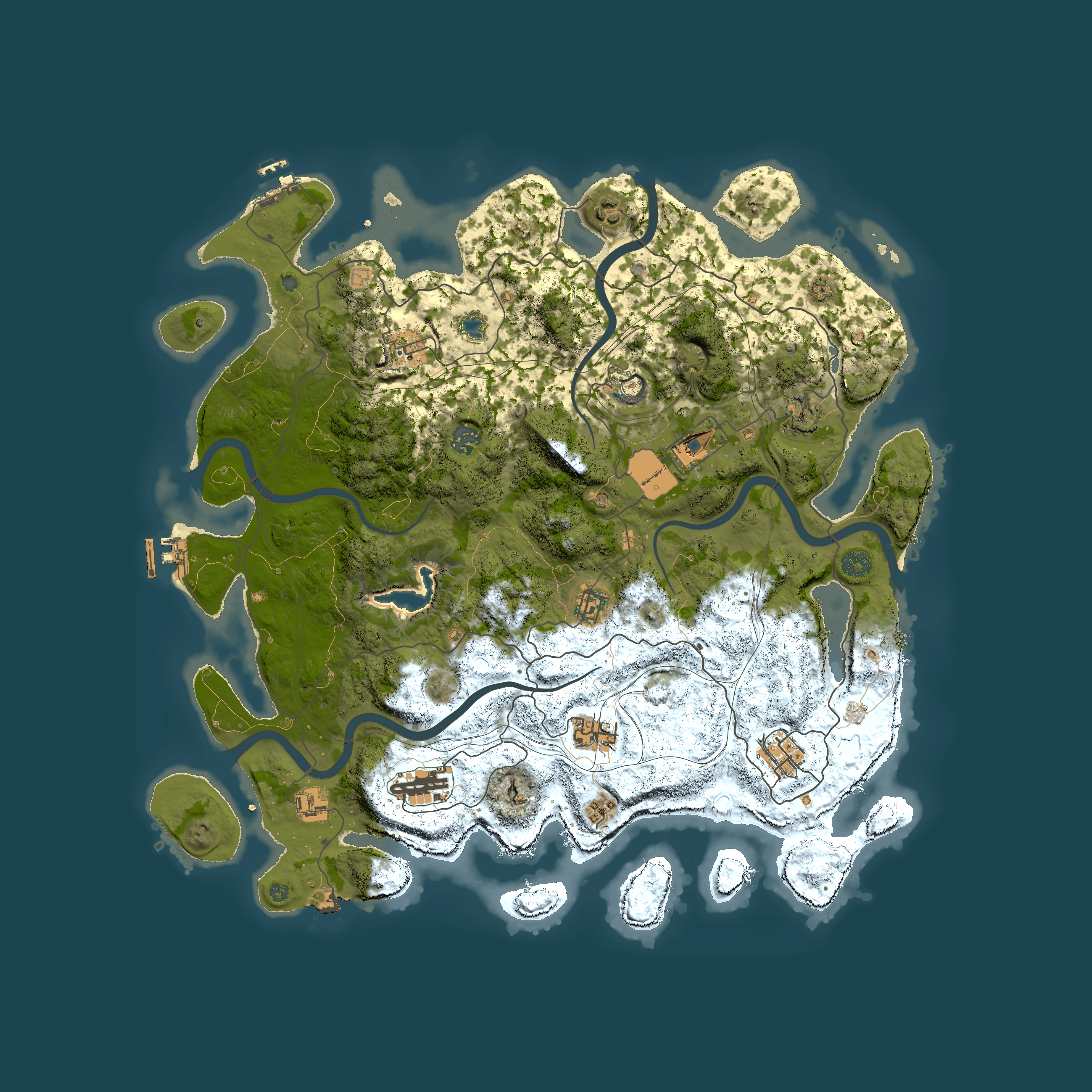 Full top-down render of Rust map seed 1728671471, 4450x4450m