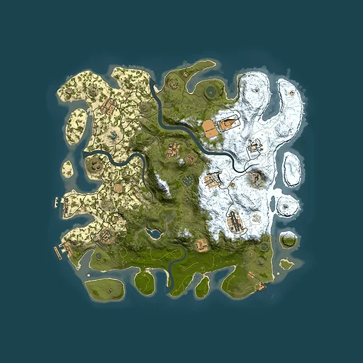 Rust map seed 1926757387, 4000x4000m top-down preview