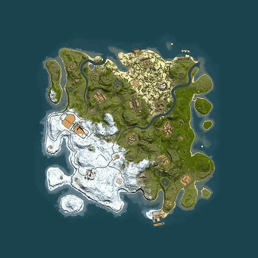 Rust map seed 1228559571, 3750x3750m top-down preview