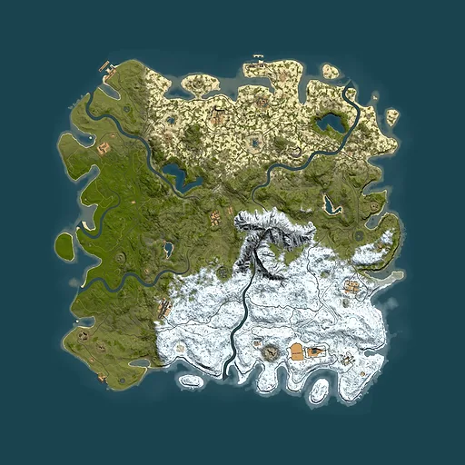 Rust map seed 1242298056, 5700x5700m top-down preview
