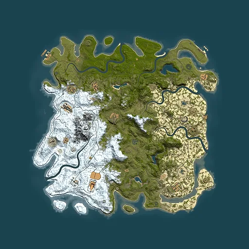 Rust map seed 1832375297, 5200x5200m top-down preview