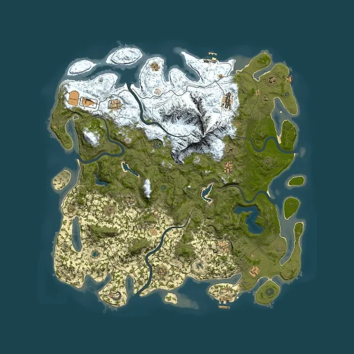 Rust map seed 549864503, 5200x5200m top-down preview