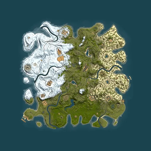 Rust map seed 975797282, 4600x4600m top-down preview