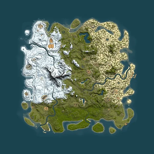 Rust map seed 537719392, 5800x5800m top-down preview
