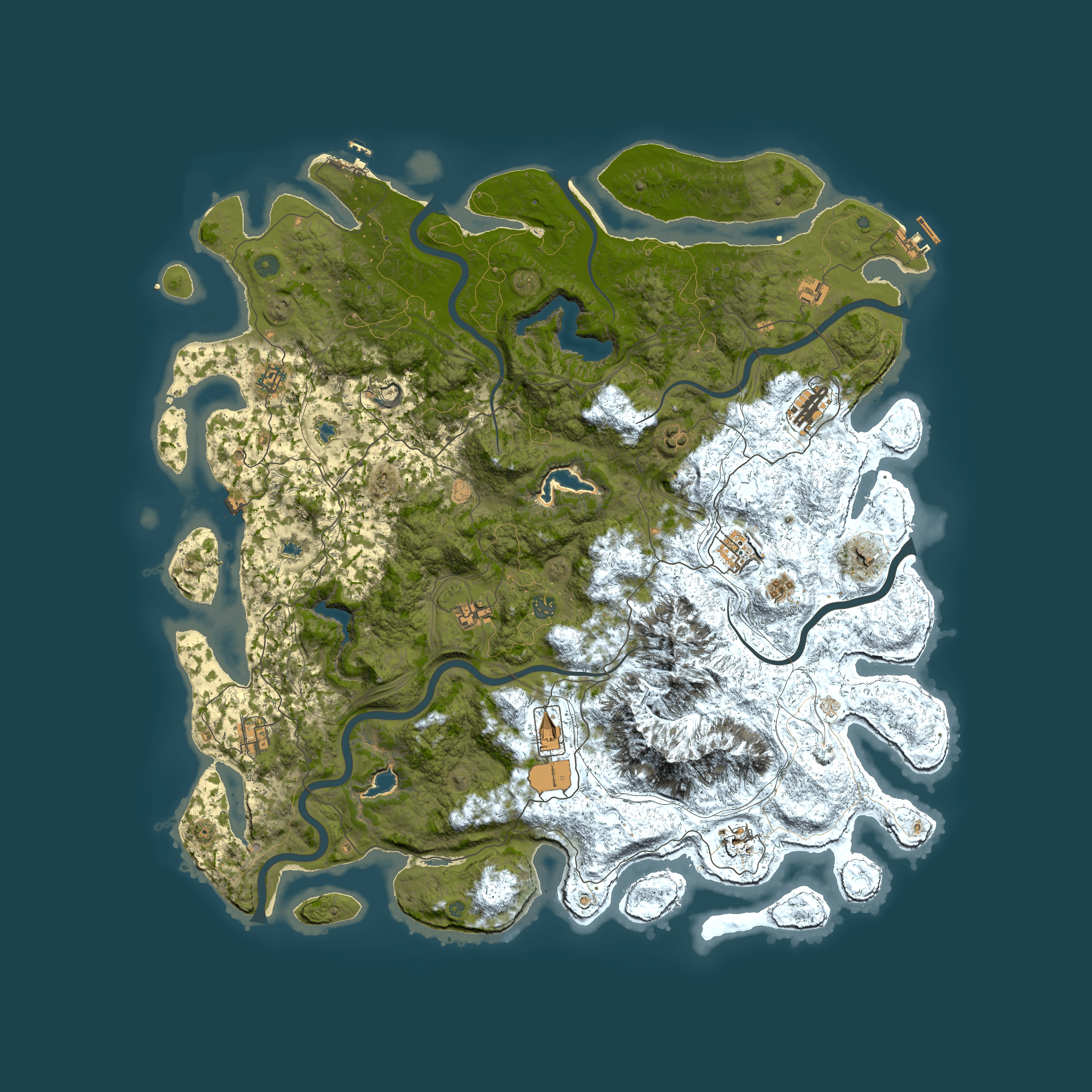 Full top-down render of Rust map seed 848379432, 5450x5450m