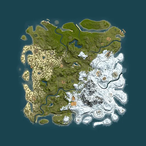 Rust map seed 848379432, 5450x5450m top-down preview