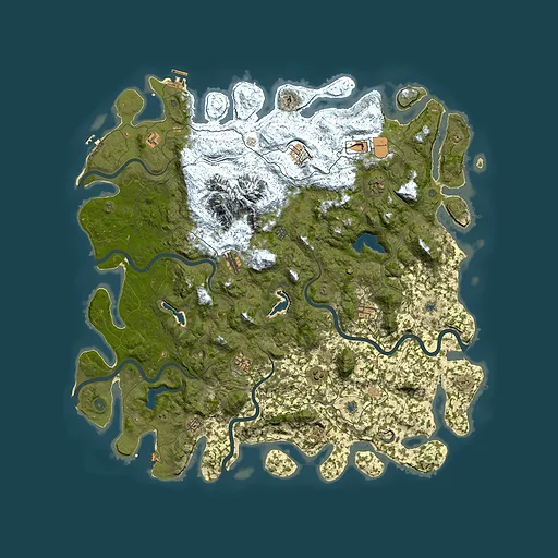 Rust map seed 399613069, 5600x5600m top-down preview