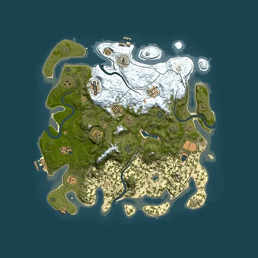 Rust map seed 1091037023, 4100x4100m top-down preview