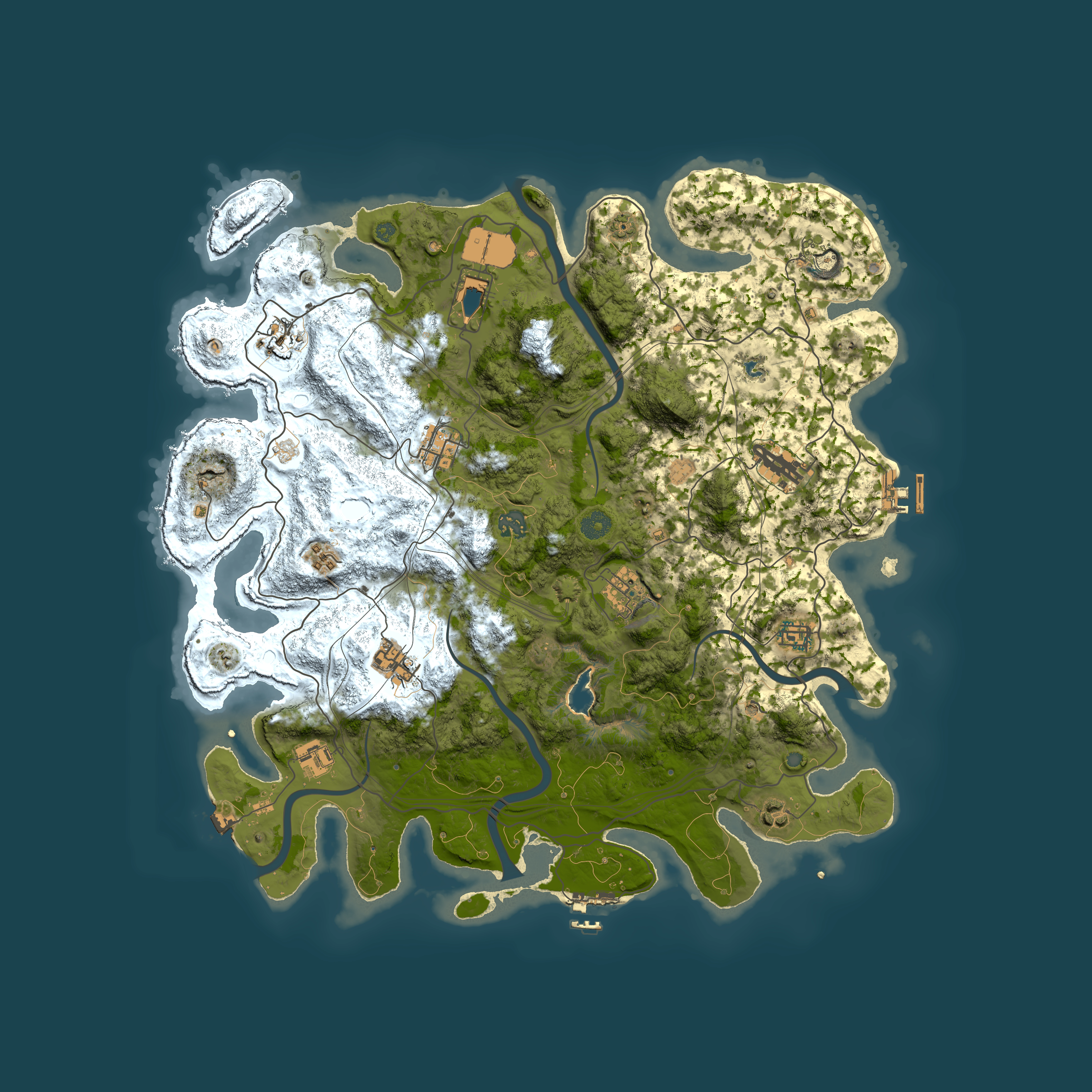 Full top-down render of Rust map seed 1171498102, 4350x4350m