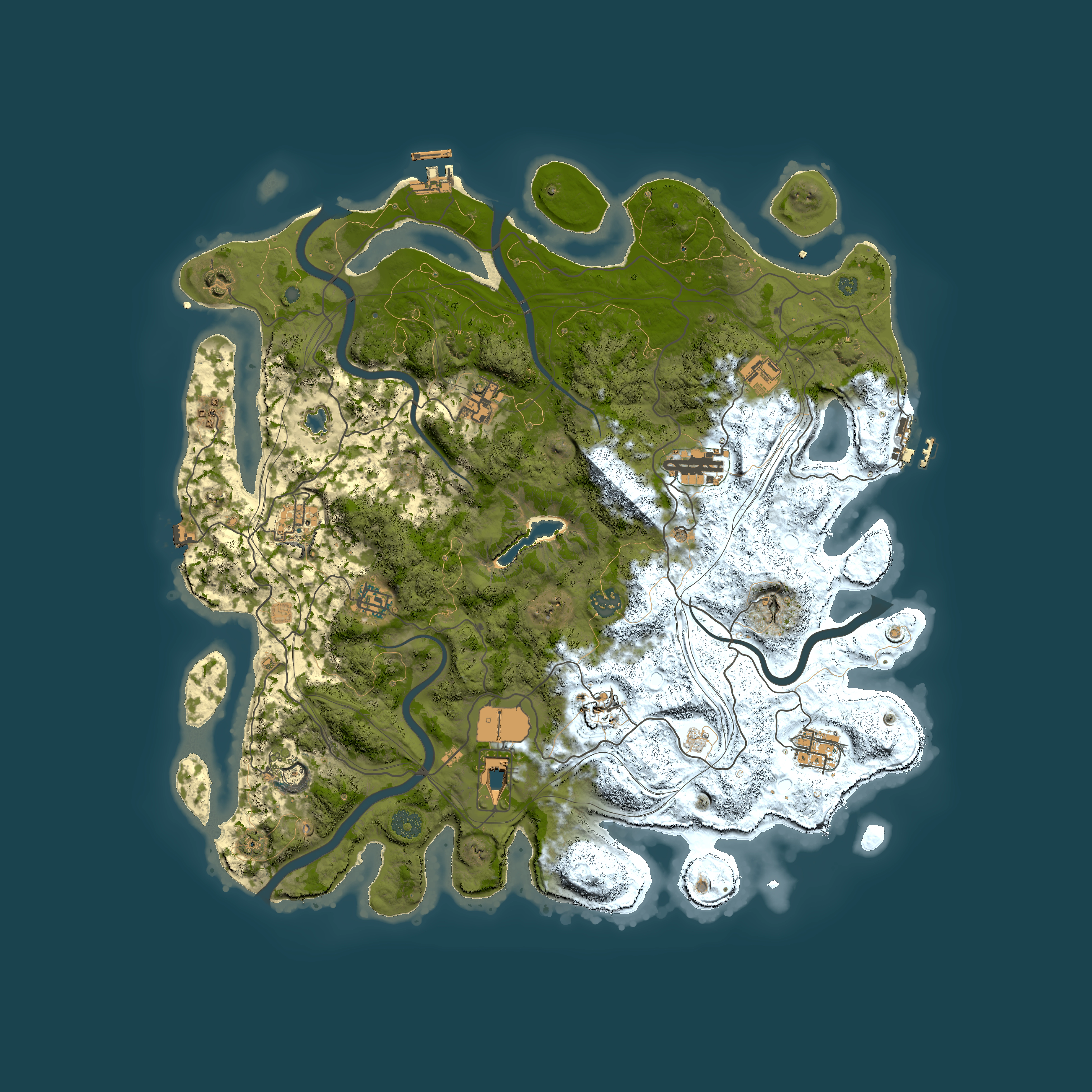 Full top-down render of Rust map seed 2022506995, 4300x4300m