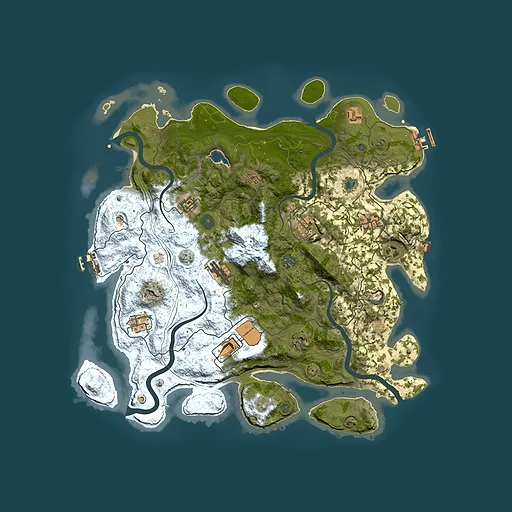 Rust map seed 521348389, 4250x4250m top-down preview