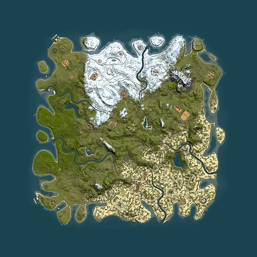 Rust map seed 2127079516, 5750x5750m top-down preview