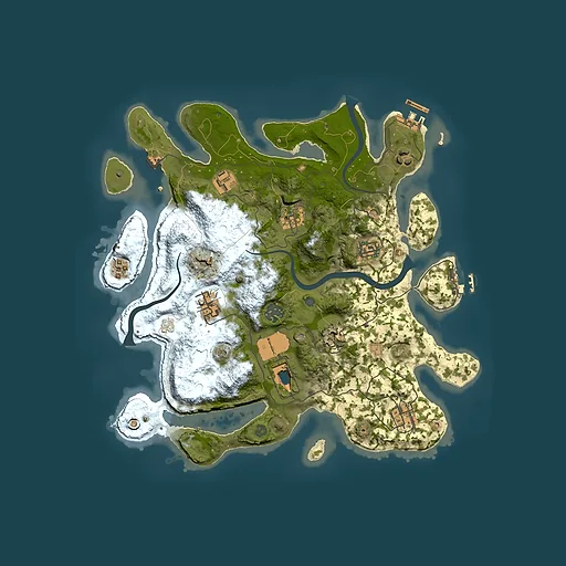 Rust map seed 1681421395, 3500x3500m top-down preview