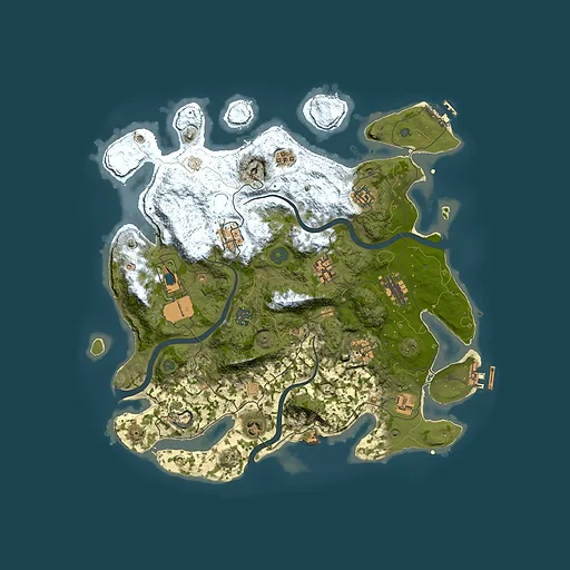 Rust map seed 557968907, 3750x3750m top-down preview