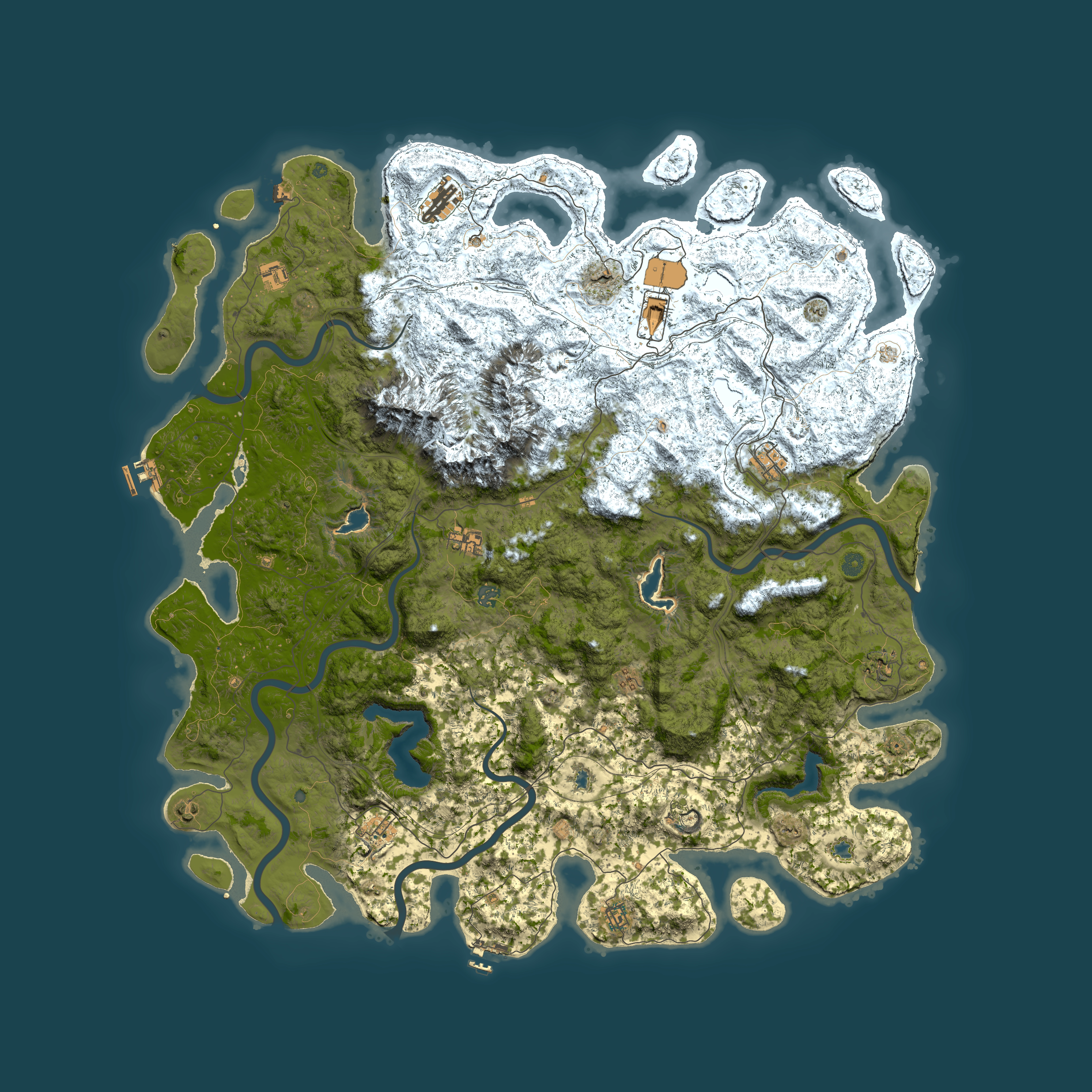 Full top-down render of Rust map seed 1413876520, 5700x5700m