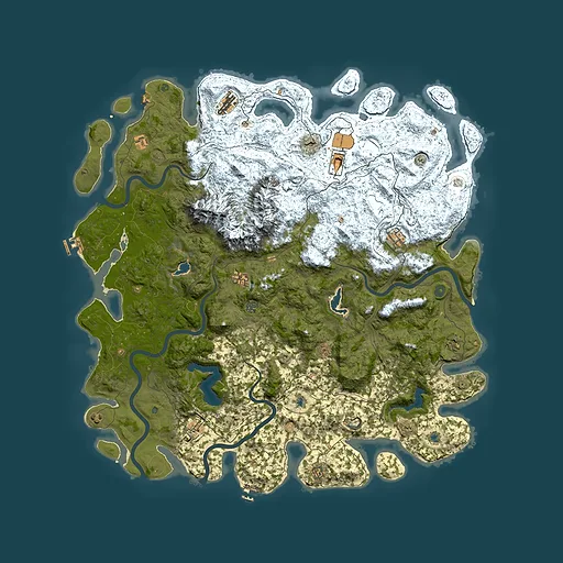 Rust map seed 1413876520, 5700x5700m top-down preview